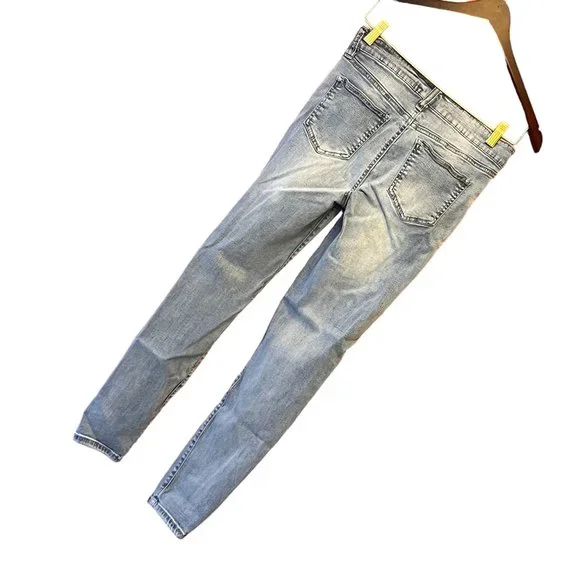 Celebrity Pink Junior Jeans Stretch Low Rise Distressed Sz 7 Waist 26 Length 28 - Picture 3 of 8